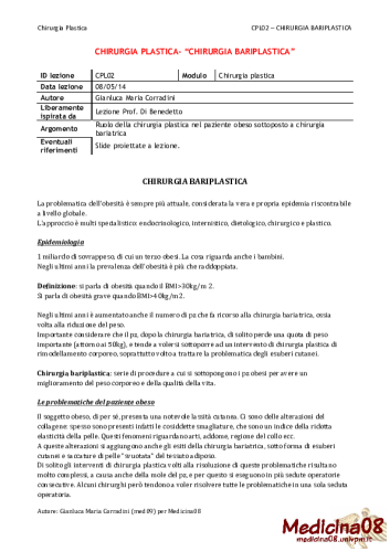 CPL02 - Chirurgia Bariplastica